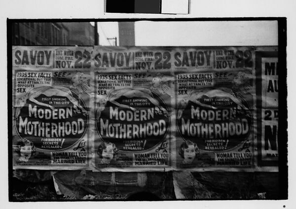 [Four 35mm Film Frames: Man Asleep in Armchair with Magazine in Lap, Movie Posters, Pennsylvania], Walker Evans (American, St. Louis, Missouri 1903–1975 New Haven, Connecticut), Film negative