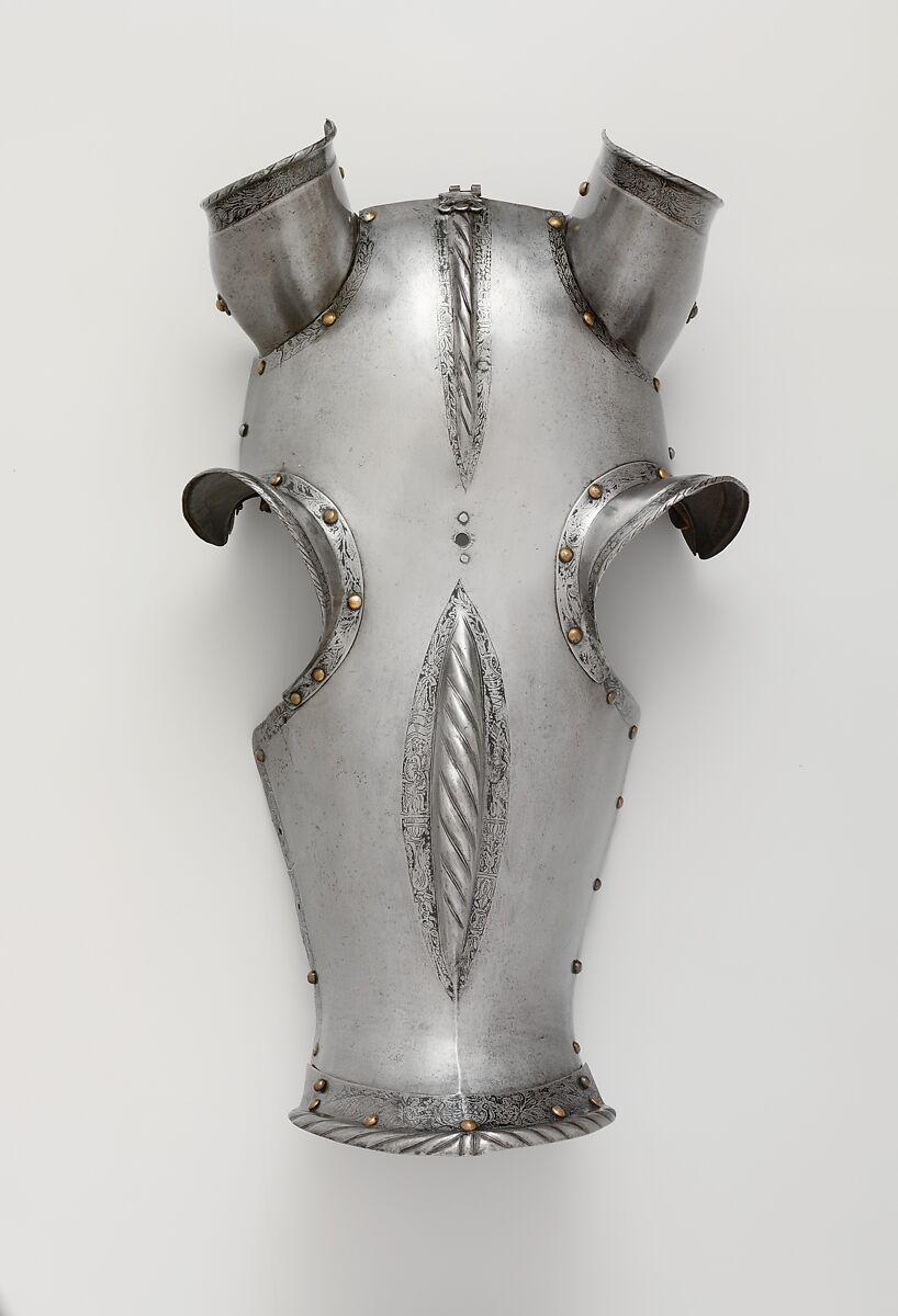 Shaffron (Horse's Head Defense) of Ottheinrich, Count Palatine of the Rhine (1502–1559), Steel, copper alloy, leather, German, probably Nuremberg