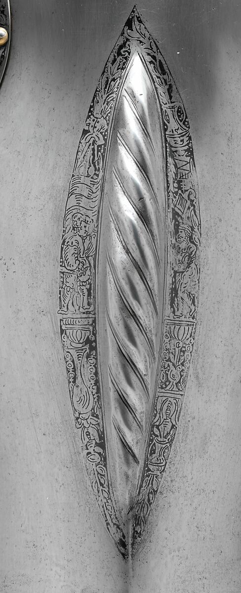 Shaffron (Horse's Head Defense) of Ottheinrich, Count Palatine of the Rhine (1502–1559), Steel, copper alloy, leather, German, probably Nuremberg