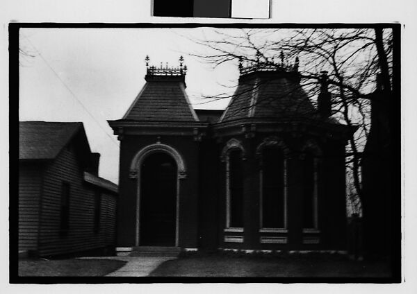 [Five 35mm Film Frames: Boxing Poster, Neon Sign at Night: "Christ Saves", House with Mansard Roof, Pennsylvania], Walker Evans (American, St. Louis, Missouri 1903–1975 New Haven, Connecticut), Film negative