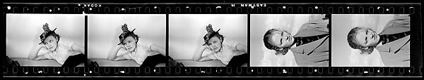 [Five 35mm Film Frames: Anne Harvey], Walker Evans (American, St. Louis, Missouri 1903–1975 New Haven, Connecticut), Film negative