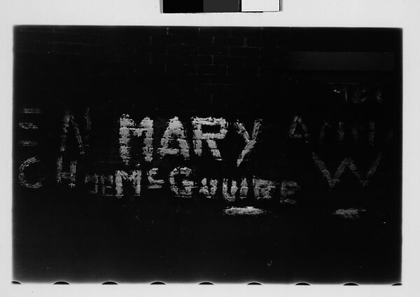 [Five 35mm Film Frames: Graffiti, New York City], Walker Evans (American, St. Louis, Missouri 1903–1975 New Haven, Connecticut), Film negative