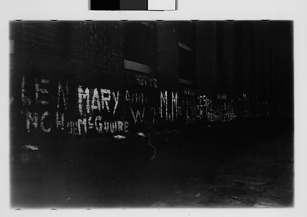 [Five 35mm Film Frames: Graffiti, New York City], Walker Evans (American, St. Louis, Missouri 1903–1975 New Haven, Connecticut), Film negative