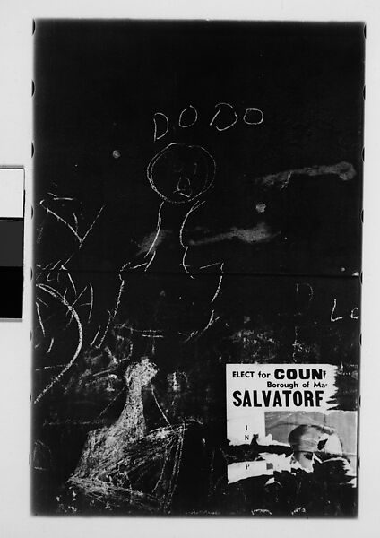 [Four 35mm Film Frames: Graffiti: Chalk Drawings, New York City], Walker Evans (American, St. Louis, Missouri 1903–1975 New Haven, Connecticut), Film negative