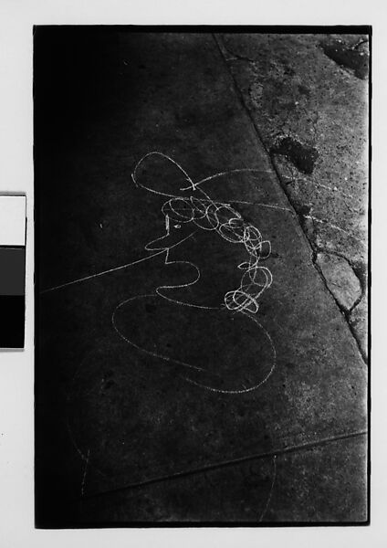 [Four 35mm Film Frames: Graffiti: Chalk Drawings, New York City], Walker Evans (American, St. Louis, Missouri 1903–1975 New Haven, Connecticut), Film negative