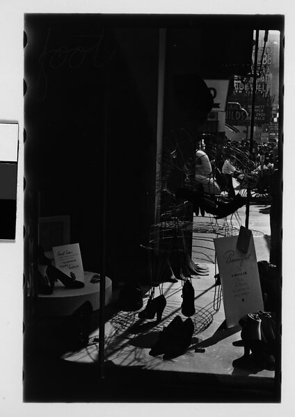 [Three 35mm Film Frames: Klein's Department Store Window Display, Service Desk, Union Square, New York City], Walker Evans (American, St. Louis, Missouri 1903–1975 New Haven, Connecticut), Film negative 