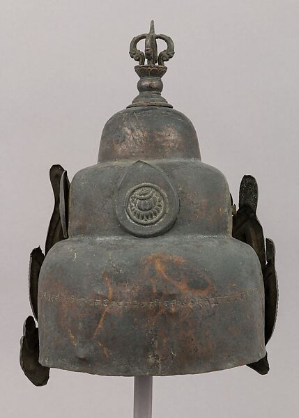 Vajracarya priest's crown, Bronze, Nepalese