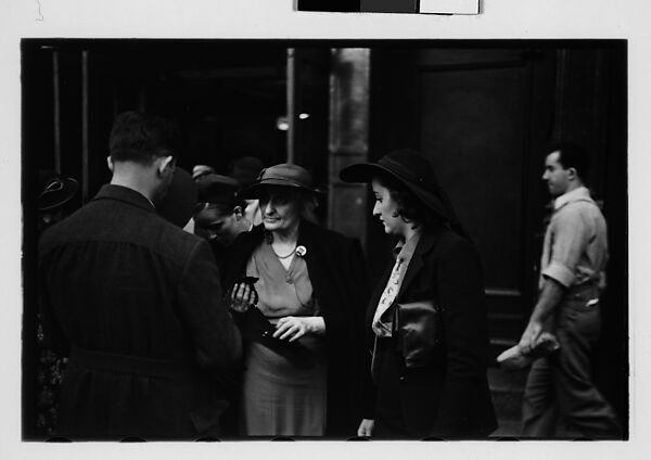 [Five 35mm Film Frames: Bystanders Outside Klein's Department Store, Union Square, New York City], Walker Evans (American, St. Louis, Missouri 1903–1975 New Haven, Connecticut), Film negative