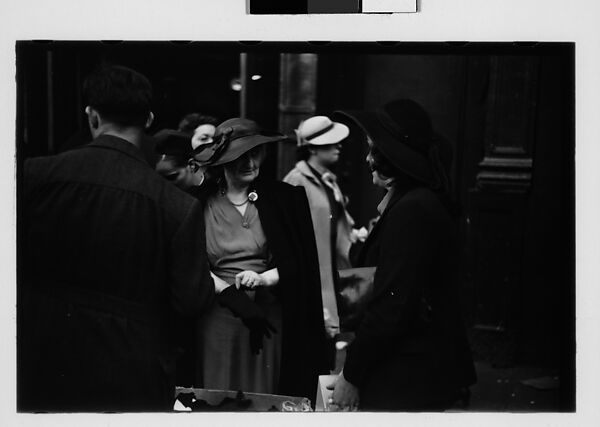 [Three 35mm Film Frames: Sidewalk Shoppers Outside Klein's Department Store, Union Square, New York City], Walker Evans (American, St. Louis, Missouri 1903–1975 New Haven, Connecticut), Film negative 