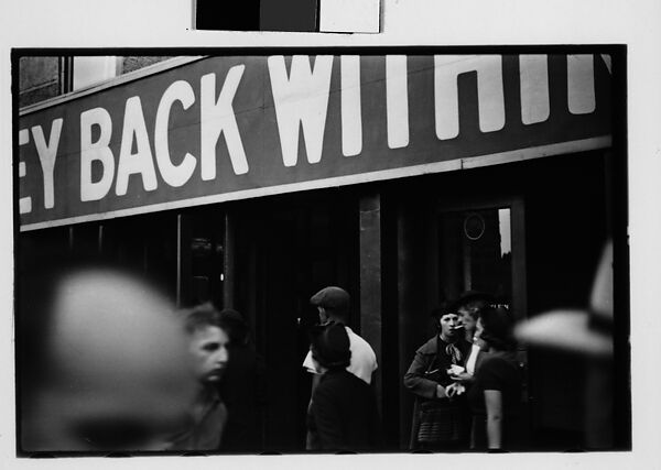 [Four 35mm Film Frames: Pedestrians and Billboard Outside Klein's Department Store, Union Square, New York City], Walker Evans (American, St. Louis, Missouri 1903–1975 New Haven, Connecticut), Film negative 