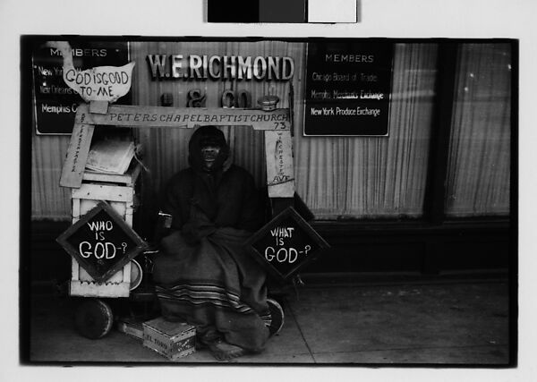 [Five 35mm Film Frames: Red Cross Nurse, Memphis, Tennessee or Forrest City, Arkansas; Street Preacher and Wagon on Sidewalk, Memphis, Tennessee], Walker Evans (American, St. Louis, Missouri 1903–1975 New Haven, Connecticut), Film negative