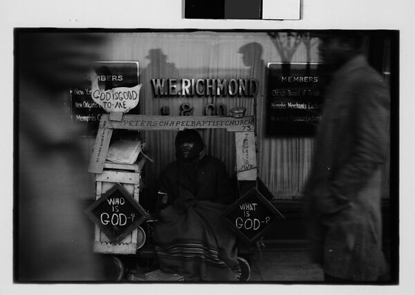[Five 35mm Film Frames: Street Preacher and Wagon on Sidewalk, Memphis, Tennessee], Walker Evans (American, St. Louis, Missouri 1903–1975 New Haven, Connecticut), Film negative