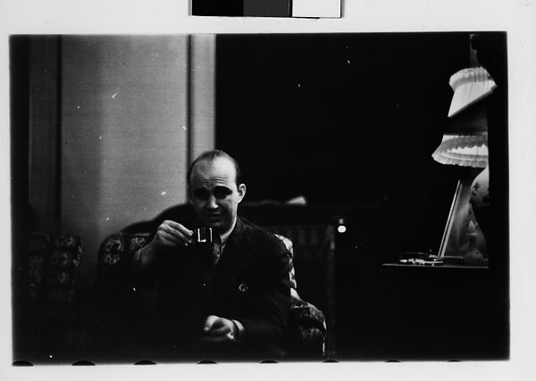[Five 35mm Film Frames: Gifford Cochran and Unidentified Man in Library, Croton Falls, New York], Walker Evans (American, St. Louis, Missouri 1903–1975 New Haven, Connecticut), Film negative
