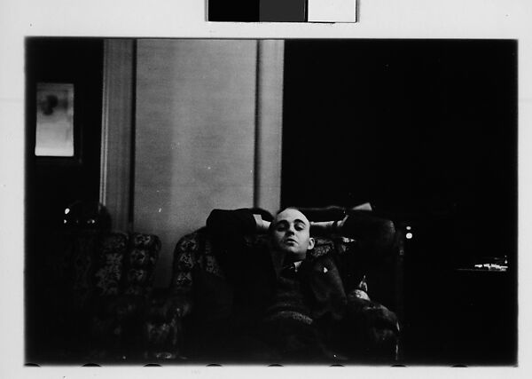 [Five 35mm Film Frames: Gifford Cochran and Unidentified Man in Library, Croton Falls, New York], Walker Evans (American, St. Louis, Missouri 1903–1975 New Haven, Connecticut), Film negative