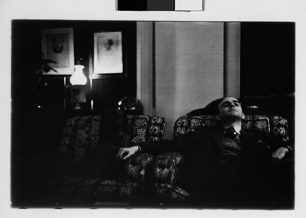 [Five 35mm Film Frames: Gifford Cochran in Library, Croton Falls, New York], Walker Evans (American, St. Louis, Missouri 1903–1975 New Haven, Connecticut), Film negative
