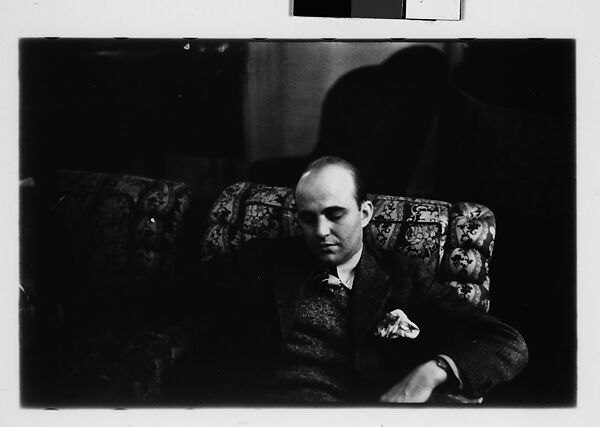 [Five 35mm Film Frames: Gifford Cochran in Library, Croton Falls, New York], Walker Evans (American, St. Louis, Missouri 1903–1975 New Haven, Connecticut), Film negative