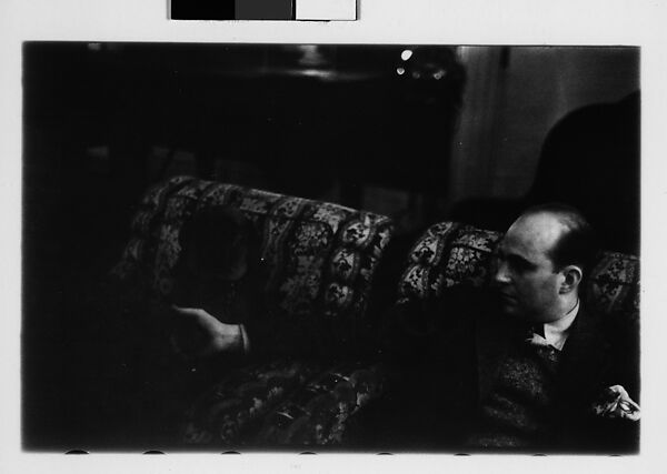 [Five 35mm Film Frames: Gifford Cochran in Library, Croton Falls, New York], Walker Evans (American, St. Louis, Missouri 1903–1975 New Haven, Connecticut), Film negative