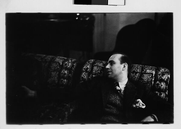 [Five 35mm Film Frames: Gifford Cochran in Library, Croton Falls, New York], Walker Evans (American, St. Louis, Missouri 1903–1975 New Haven, Connecticut), Film negative