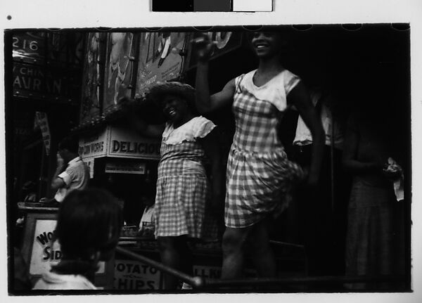 [Three 35mm Film Frames: World Circus Sideshow Dancers, New York], Walker Evans (American, St. Louis, Missouri 1903–1975 New Haven, Connecticut), Film negative