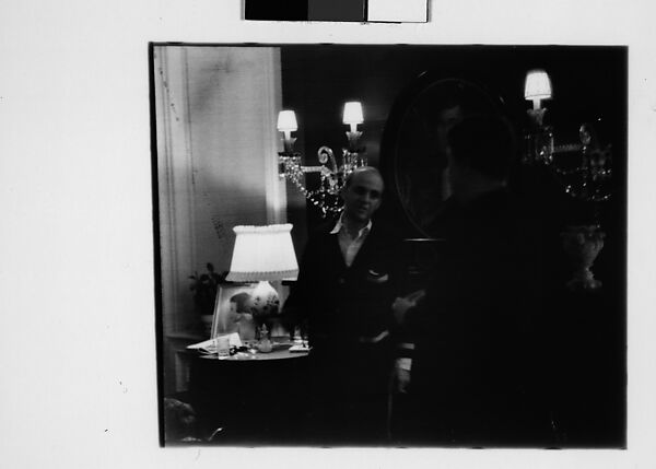 [Five 35mm Film Frames: Gifford Cochran and Unidentified Man in Library, Croton Falls, New York], Walker Evans (American, St. Louis, Missouri 1903–1975 New Haven, Connecticut), Film negative 