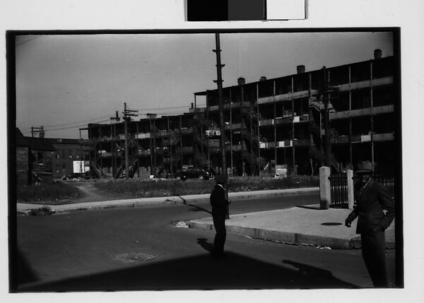 [Five 35mm Film Frames: Tenement Houses, Illinois?], Walker Evans (American, St. Louis, Missouri 1903–1975 New Haven, Connecticut), Film negative