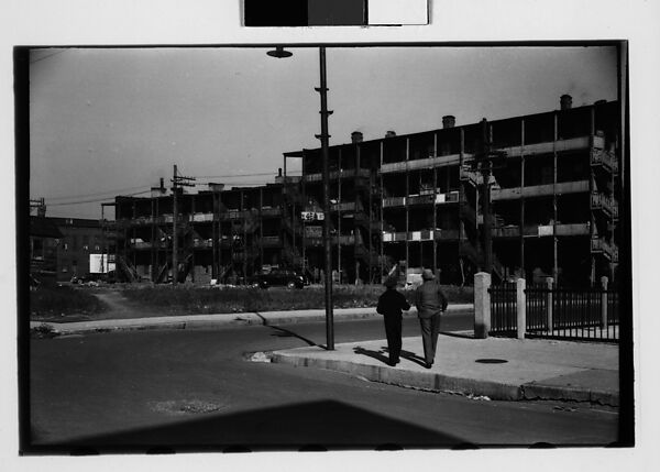 [Five 35mm Film Frames: Tenement Houses, Illinois?], Walker Evans (American, St. Louis, Missouri 1903–1975 New Haven, Connecticut), Film negative