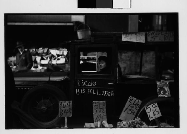 [Five 35mm Film Frames: Produce Vendor with Truck and Baskets on Street, Chicago, Illinois], Walker Evans (American, St. Louis, Missouri 1903–1975 New Haven, Connecticut), Film negative