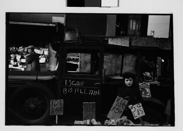 [Five 35mm Film Frames: Produce Vendor with Truck and Baskets on Street, Chicago, Illinois], Walker Evans (American, St. Louis, Missouri 1903–1975 New Haven, Connecticut), Film negative