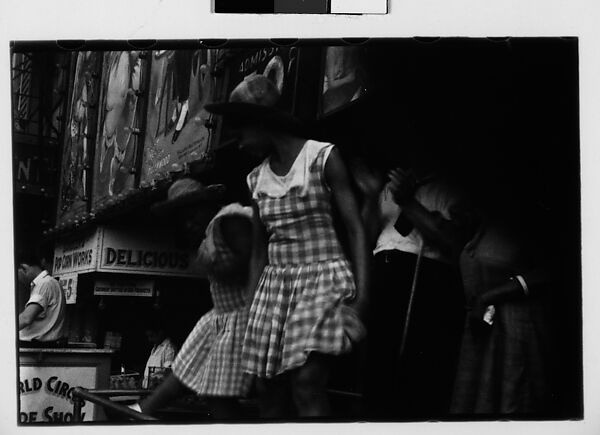 [Three 35mm Film Frames: World Circus Sideshow Dancers, New York], Walker Evans (American, St. Louis, Missouri 1903–1975 New Haven, Connecticut), Film negative 