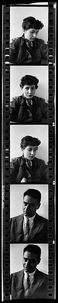 [Five 35mm Film Frames: Jane Smith Evans, New York City], Walker Evans (American, St. Louis, Missouri 1903–1975 New Haven, Connecticut), Film negative