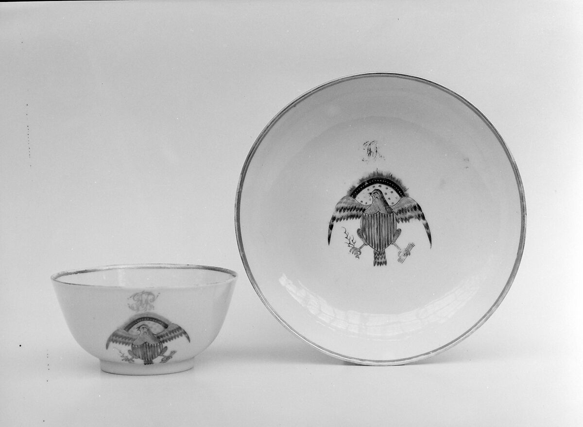 Cup and Saucer, Porcelain, Chinese 