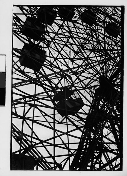 [Three 35mm Film Frames: "Wonder Wheel" Ride Detail, Coney Island, New York], Walker Evans (American, St. Louis, Missouri 1903–1975 New Haven, Connecticut), Film negative