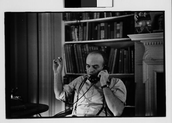 [Six 35mm Film Frames: Charles Fuller on Telephone], Walker Evans (American, St. Louis, Missouri 1903–1975 New Haven, Connecticut), Film negative