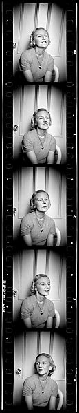 [Five 35mm Film Frames: Anna Kavan], Walker Evans (American, St. Louis, Missouri 1903–1975 New Haven, Connecticut), Film negative