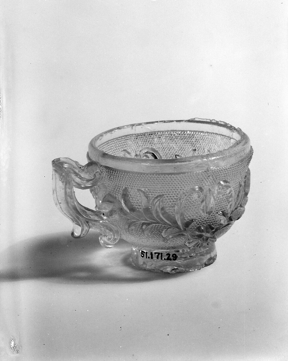 Cup, Lacy pressed glass 