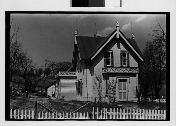 [Three 35mm Film Frames: Folk Victorian Cottage], Walker Evans (American, St. Louis, Missouri 1903–1975 New Haven, Connecticut), Film negative