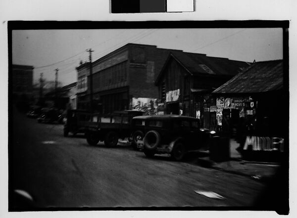 [Parked Cars and Buildings on Main Street, Milledgeville, Georgia]