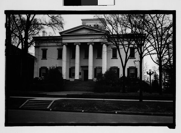 ["Executive Mansion" Greek Revival Building, Milledgeville, Georgia], Walker Evans (American, St. Louis, Missouri 1903–1975 New Haven, Connecticut), Film negative 