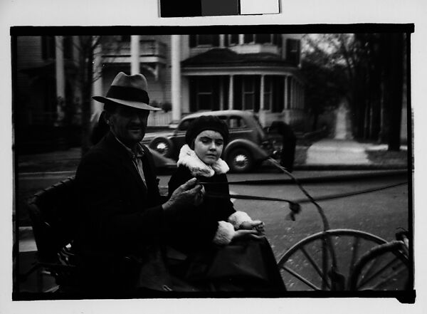[Man and Two Young Women in Horse-Drawn Carriage, Milledgeville, Georgia], Walker Evans (American, St. Louis, Missouri 1903–1975 New Haven, Connecticut), Film negative 