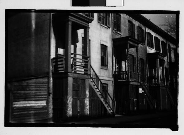 [Row of Houses with Elevated Entry Porches, Savannah, Georgia]