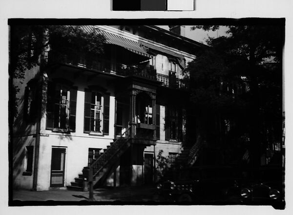 [Italianate Town House with Second-Floor Entry Porch, Savannah, Georgia]