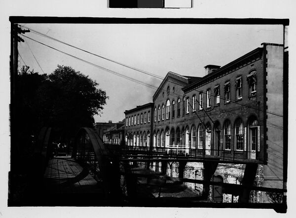 [Waterfront Building with Footbridges, Savannah, Georgia], Walker Evans (American, St. Louis, Missouri 1903–1975 New Haven, Connecticut), Film negative 