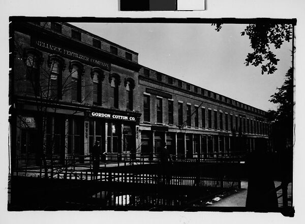 [Waterfront Warehouse Buildings, Savannah, Georgia], Walker Evans (American, St. Louis, Missouri 1903–1975 New Haven, Connecticut), Film negative 