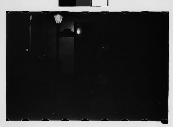 [Street Corner at Night], Walker Evans (American, St. Louis, Missouri 1903–1975 New Haven, Connecticut), Film negative 