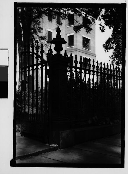 [Cast-Iron Gate, Savannah, Georgia], Walker Evans (American, St. Louis, Missouri 1903–1975 New Haven, Connecticut), Film negative