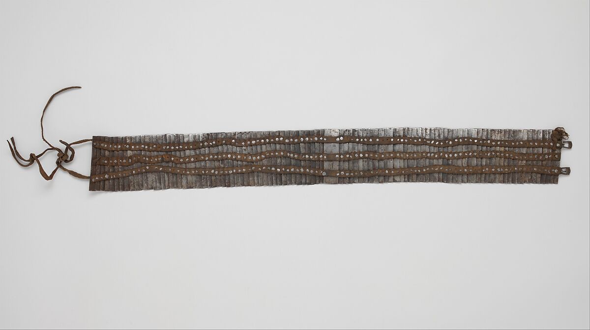 Armored Belt, Iron, leather, Tibetan