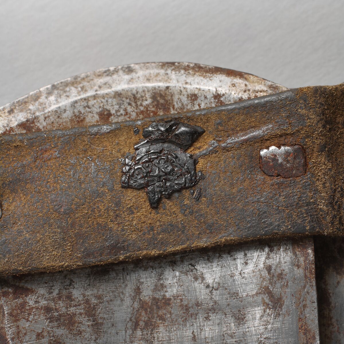 Armored Belt, Iron, leather, probably Tibetan