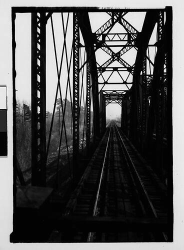 [Covered Section Over Railroad Tracks, From Moving Train, Savannah, Georgia]