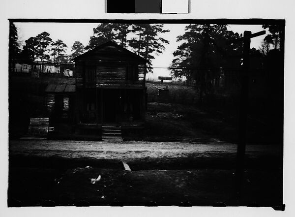 [Wooden House by Railroad Tracks, From Train, Savannah, Georgia], Walker Evans (American, St. Louis, Missouri 1903–1975 New Haven, Connecticut), Film negative 