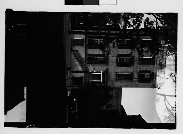 [Brick Building with Raised Entry Porch, From Across Mall, Savannah, Georgia], Walker Evans (American, St. Louis, Missouri 1903–1975 New Haven, Connecticut), Film negative 